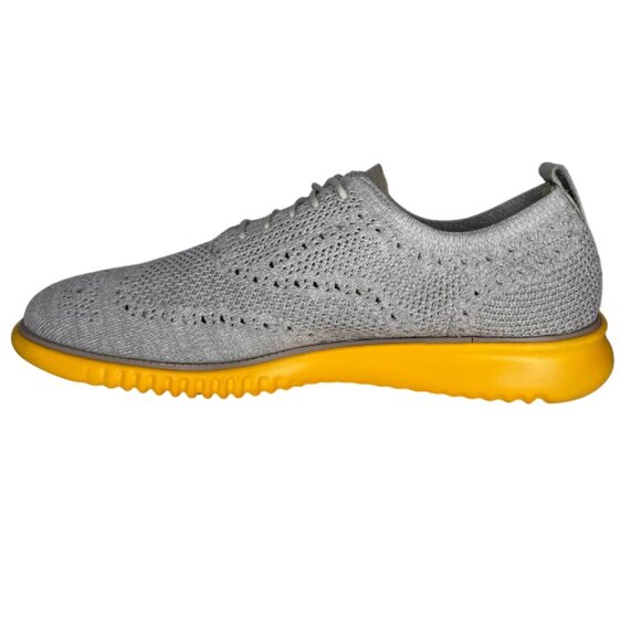 Cole Haan ZERØGRAND Stitchlite Wingtip Oxford Grey Neon Yellow Techwear 11.5 main image 10